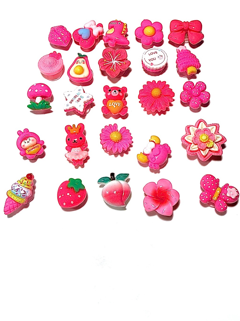 Limited Time Offer 25 Random Resin/ Acrylic Croc Charms